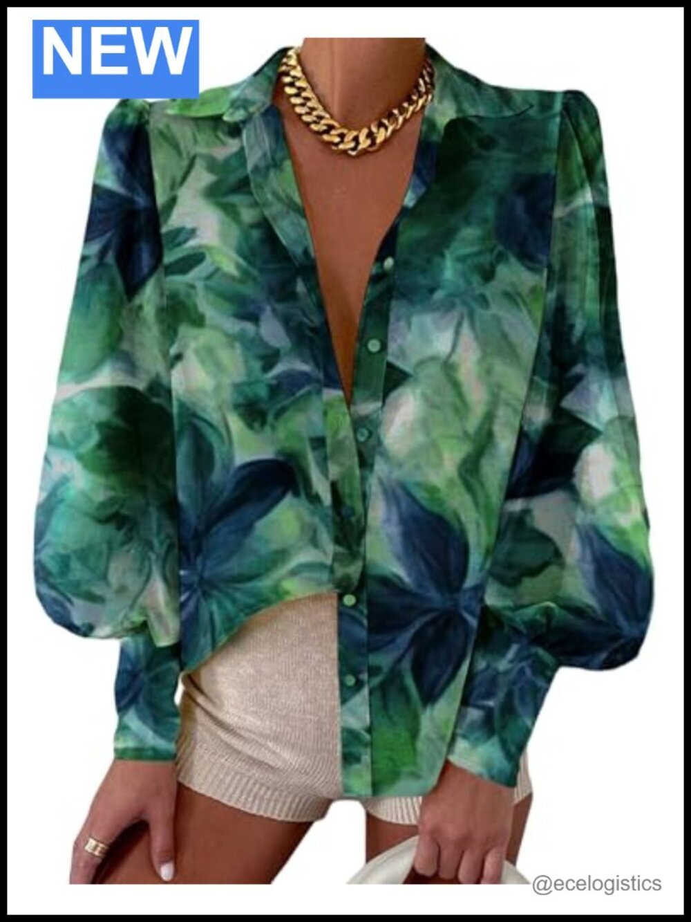 Dressy Casual Long Sleeve Blouse Lapel V Neck Button Down Shirt Boho Top